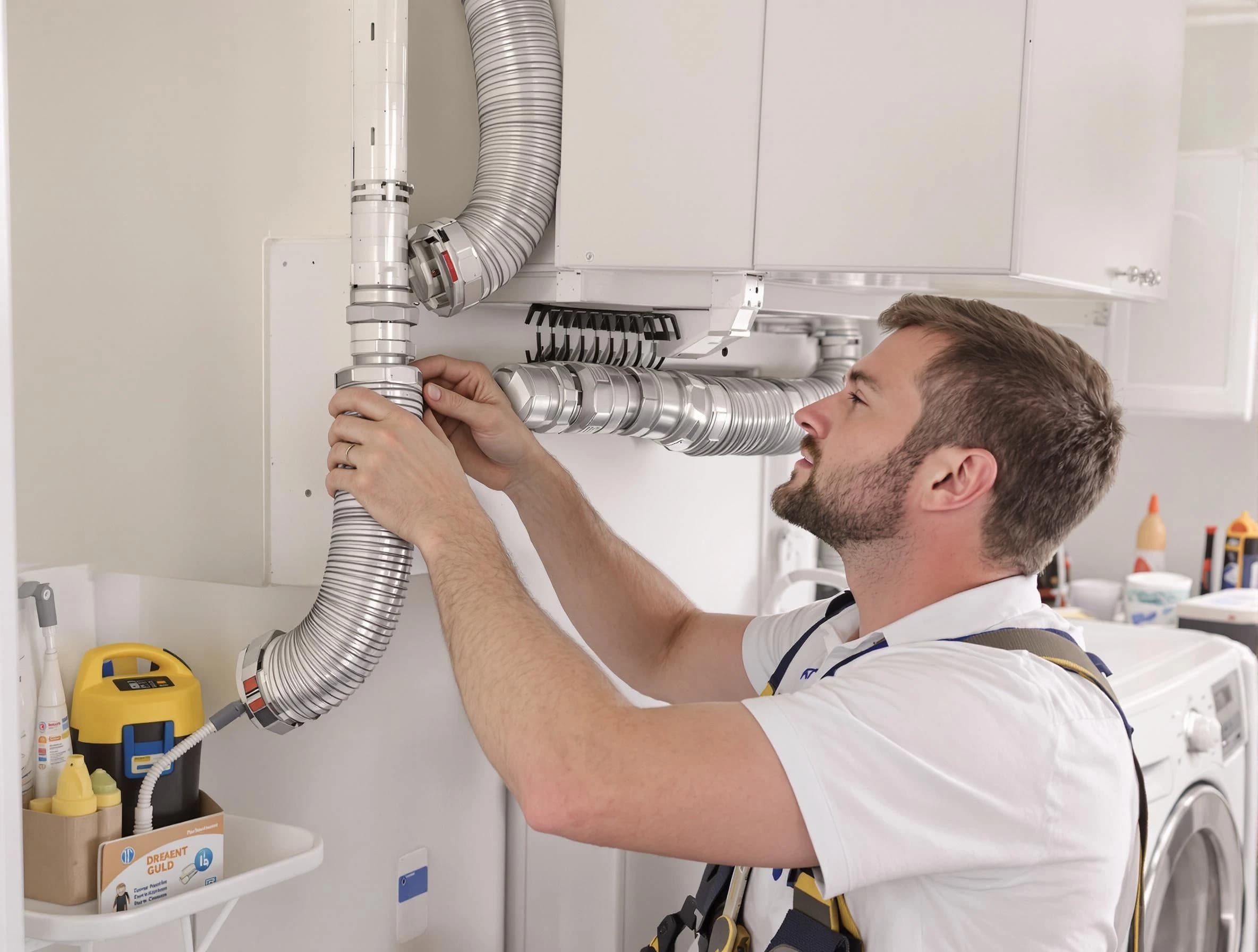 Professional dryer vent repair and installation by Tarrant Dryer Vent Cleaning in Tarrant
