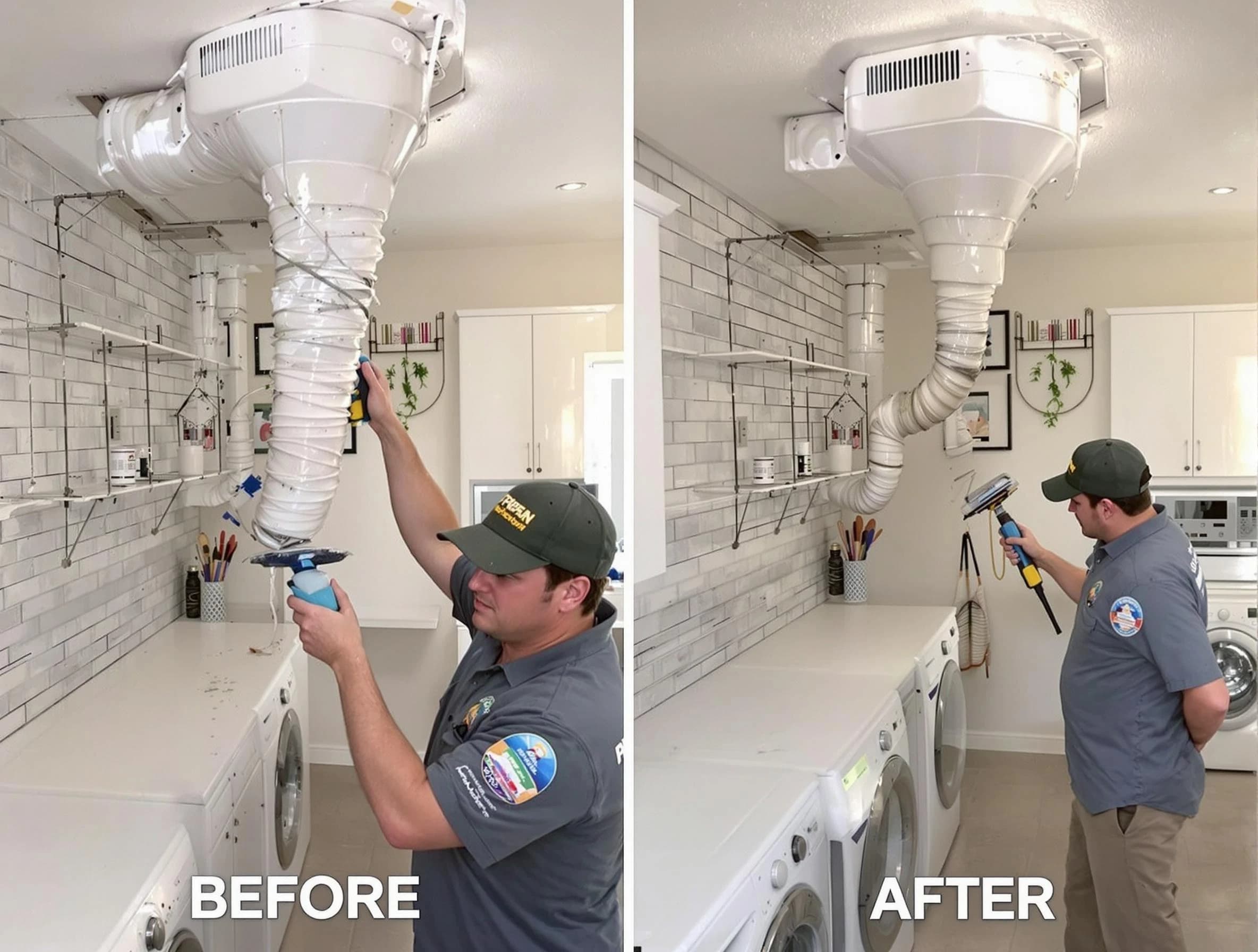 Professional dryer exhaust vent cleaning by Tarrant Dryer Vent Cleaning in Tarrant