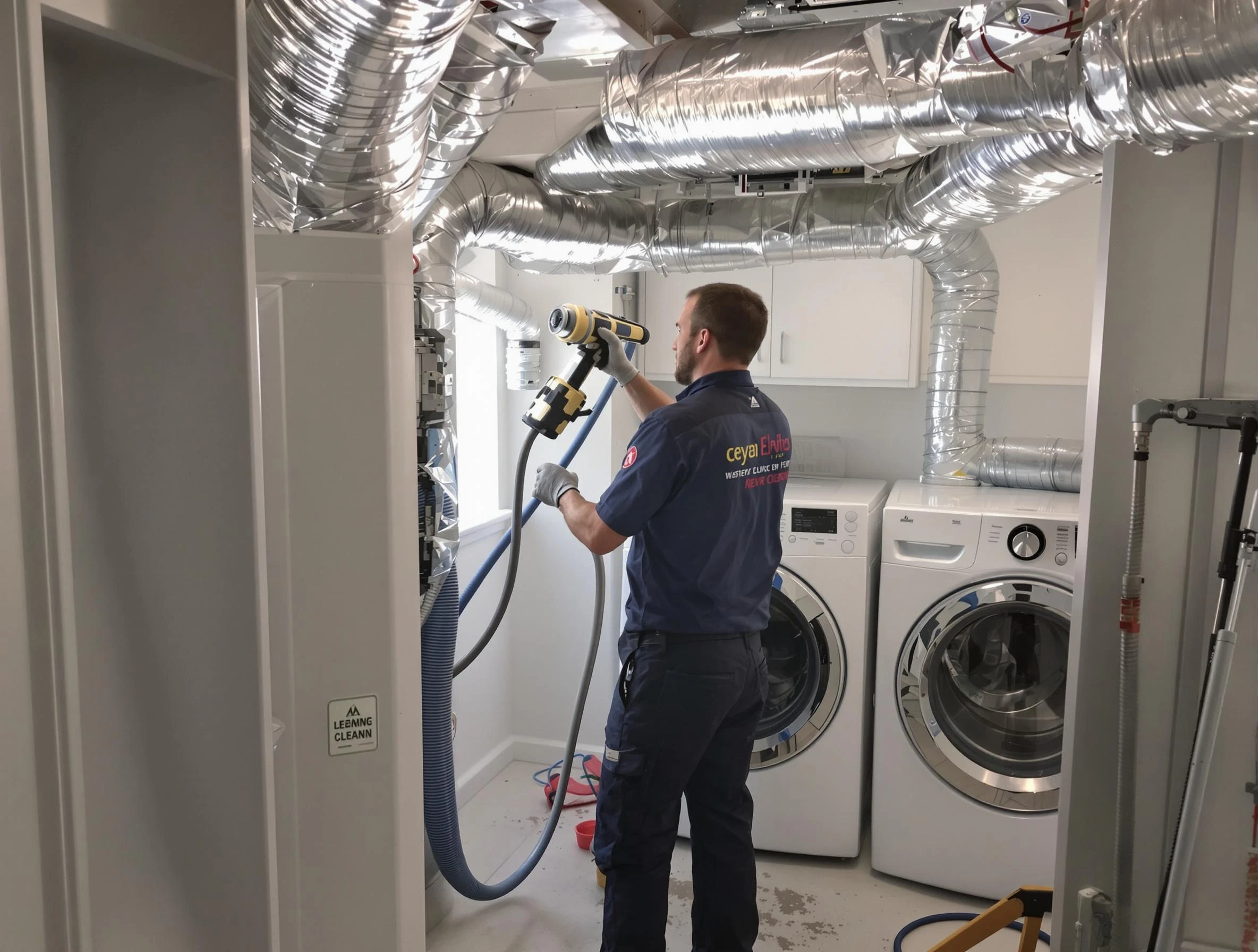 Tarrant Dryer Vent Cleaning specialist using advanced equipment for thorough duct cleaning in Tarrant